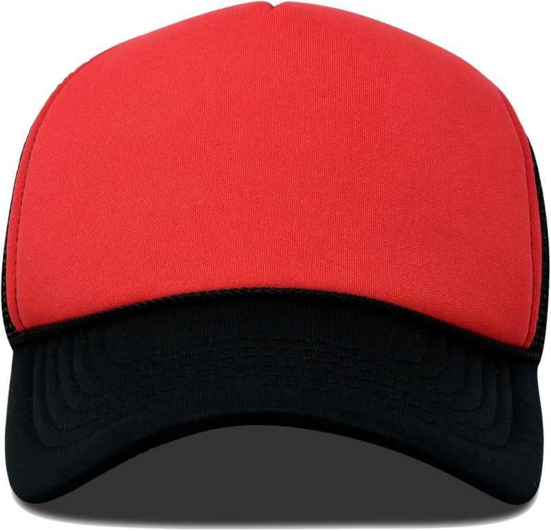 DALIX Two Tone Trucker Hat Summer Mesh Cap with Adjustable Snapback Strap - Image 2